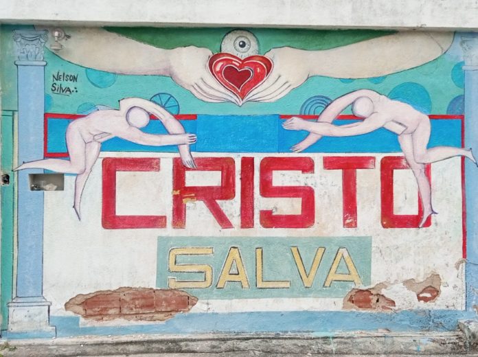 WhatsApp Image 2023-06-11 at 8.55.10 AM Mural elaborado por Nelson Silva en la calle Salom (costado del Museo de Arte Valencia). Foto: LSFLC