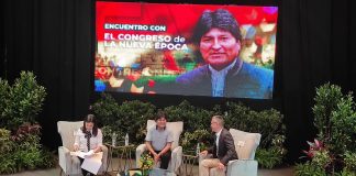 Evo Morales y Ernesto Villegas