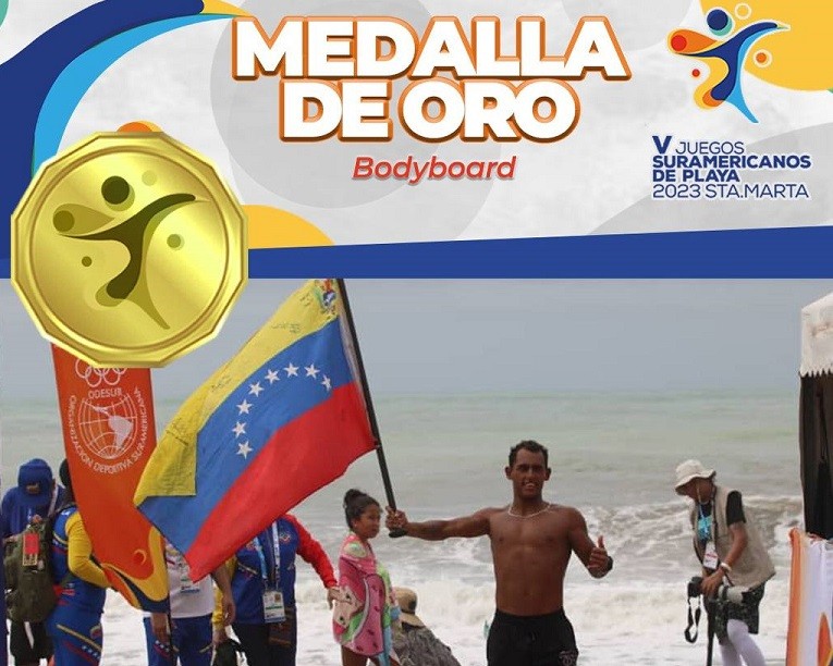 Juegos de Playa Santa Marta-Venezuela-Daniel Arocha-oro 2