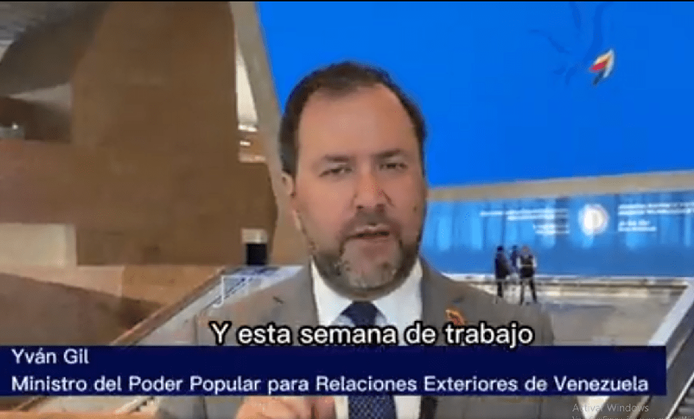 Ministro Yván Gil Canciller Yván Gil-Coordinadora de Solidaridad-Bélgica