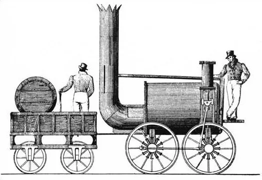 locomotora_novelty_1830-sobre rieles