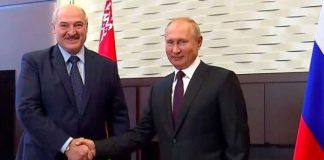 presidentes de Rusia y Belarús