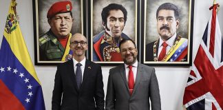 Venezuela-Reino Unido-relaciones de paz-Yván Gil-Colin Dick