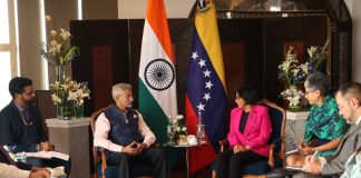 Vicepresidenta Delcy Rodríguez-canciller de la India 2