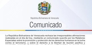Afirmaciones de relatores ONU