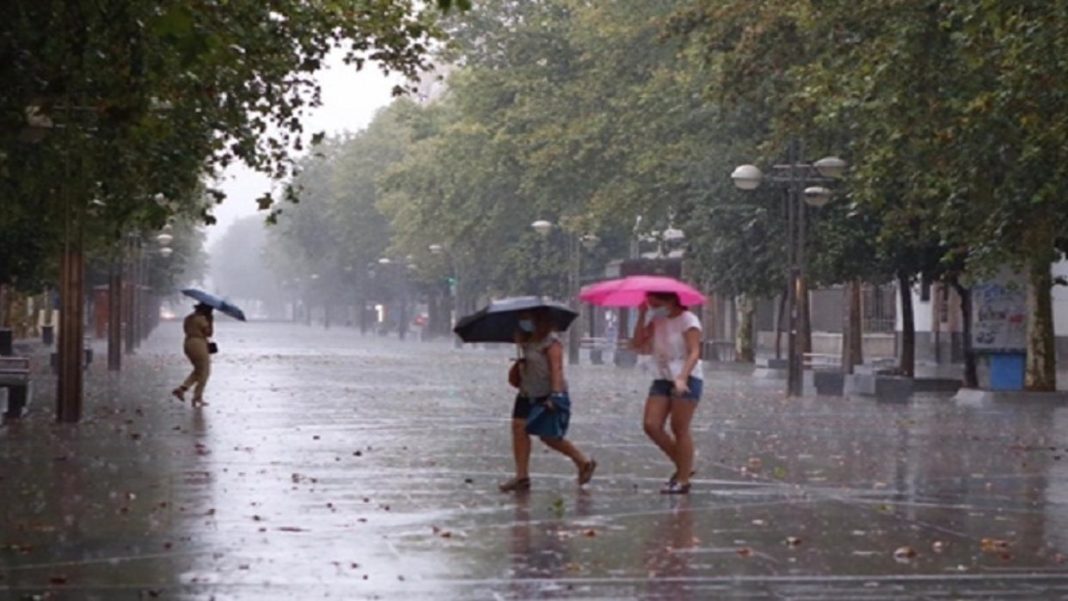 Lluvias de intensidad variable