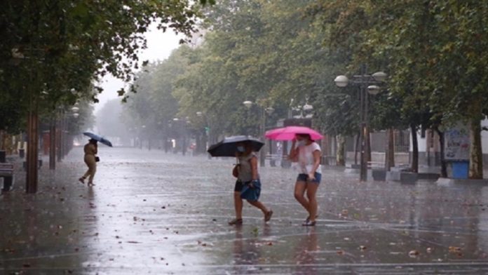 Lluvias de intensidad variable
