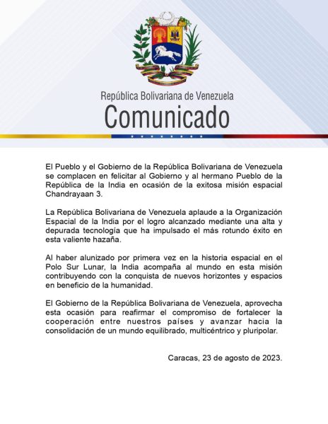 Venezuela comunicado