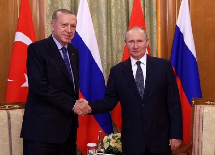 Presidentes de Türkiye y Rusia