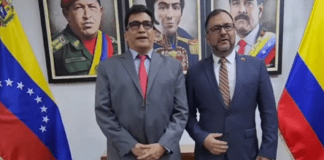 Canciller Yván Gil y embajador de Colombia fortalecen agenda bilateral