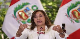 La presidente de Perú