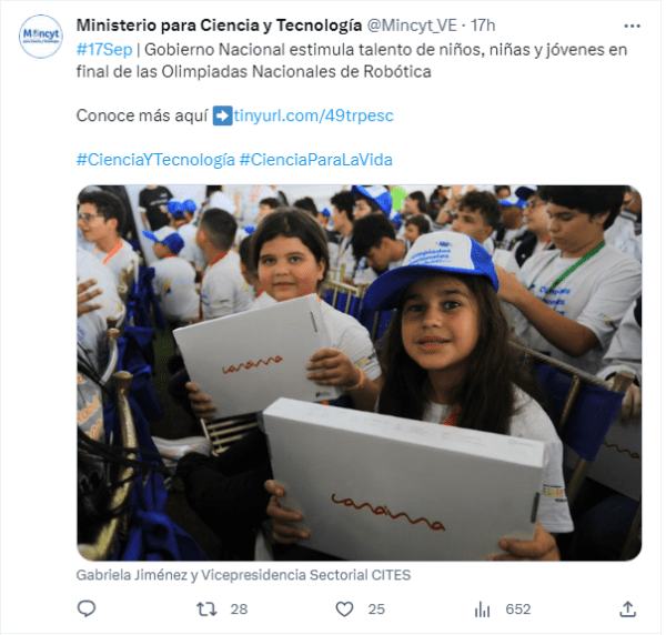 robótica-Ministra Gabriela Jiménez-Olimpiadas Nacionales de Robótica 2