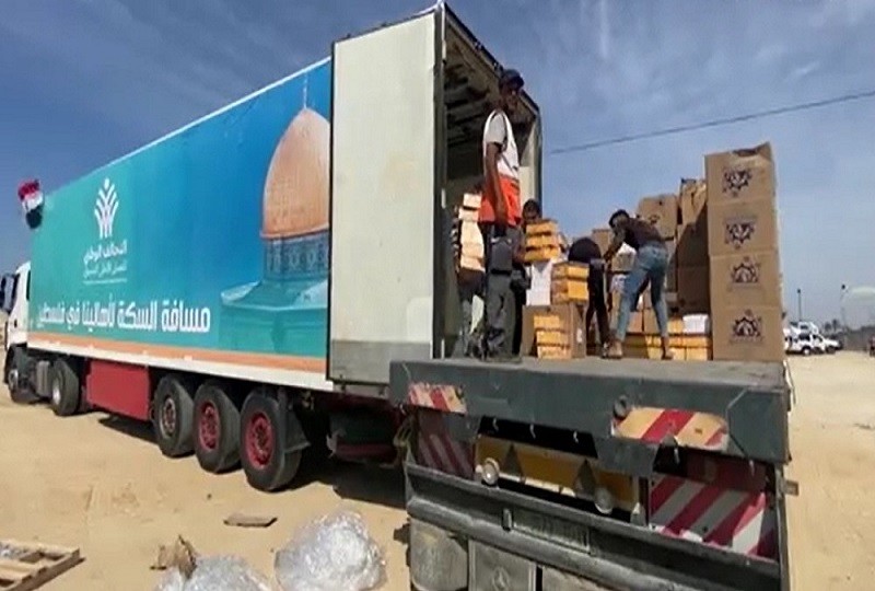 ayuda entrada de ayuda humanitaria a Gaza