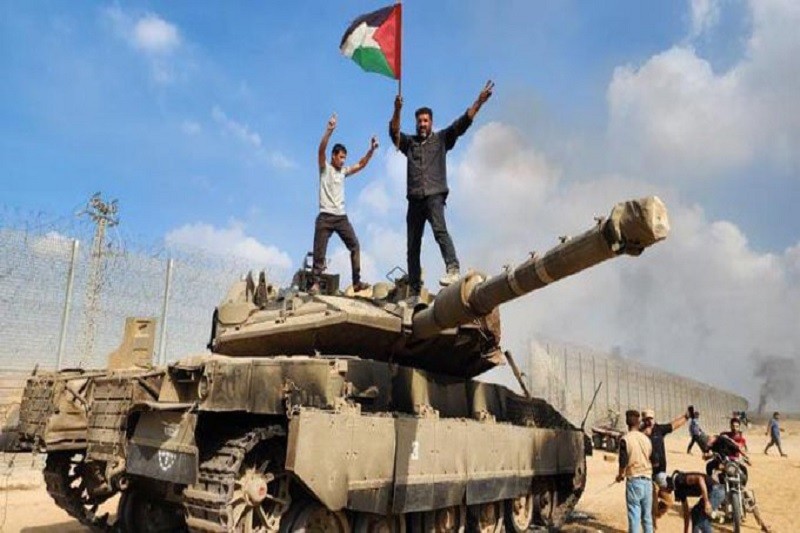 hamas Muro entre la Franja de Gaza