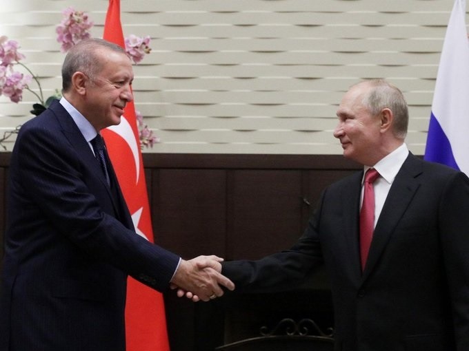 Presidentes de Rusia y Türkiye