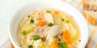 La sopa de pollo