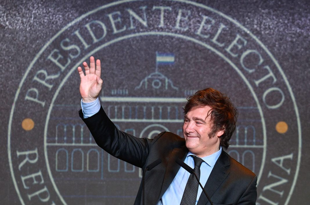 TOPSHOT-ARGENTINA-ELECTION-RUNOFF-RESULTS-MILEI