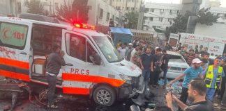 Masacre contra convoy de ambulancias