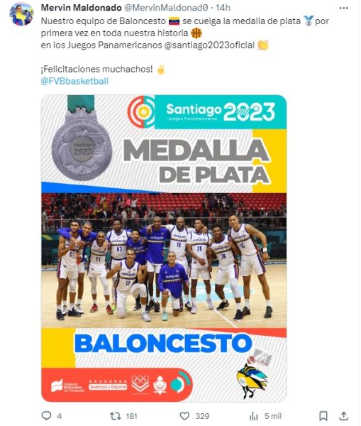 Panamericanos santiago 2023-baloncesto-plata
