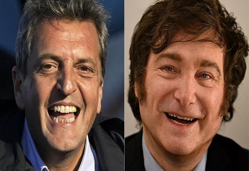 argentina Sergio Massa y Javier Milei