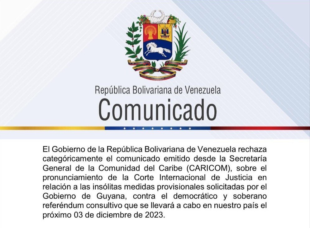 Caricom-Venezuela-rechazo-Esequivo-CIJ-comunicado