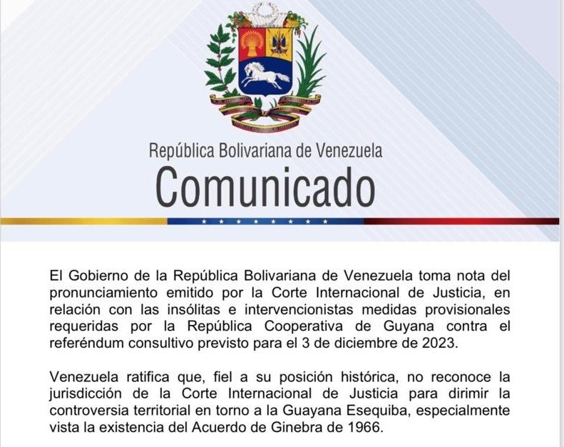 Comunicado-Venezuela-CIJ-no juridicción-Esequibo 3 Comunicado-Venezuela-CIJ-no juridicción-Esequibo 3