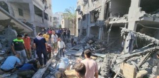 Gaza-campo de refugiados de Nuseirat-Israel