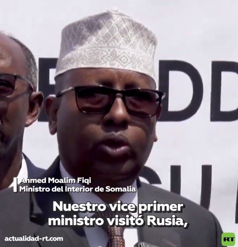 Ministro de Somalia - Barco con Granos - Rusia - África