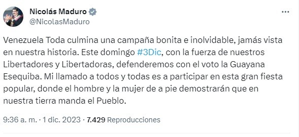 Nicolás Maduro - Cierre de Campaña - Venezuela Toda - Esequibo