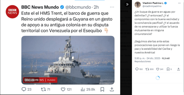 Padrino López-Reino Unido-provocaciones-Guyana-Esequibo