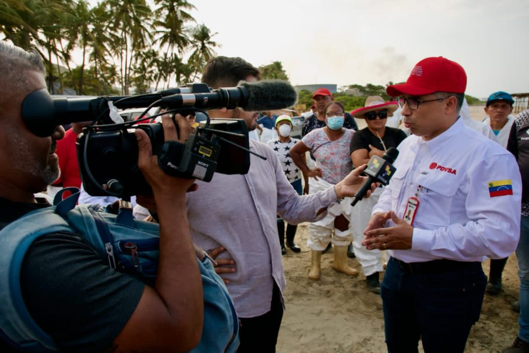 Pedro Tellechea-PDVSA-costas de Carabobo y Falcón-playas limpias-derrame