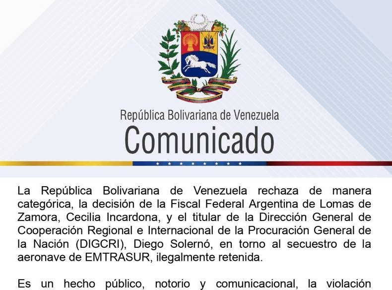 comunicado-Venezuela-Argentina-Emtrasur 2 comunicado-Venezuela-Argentina-Emtrasur 2