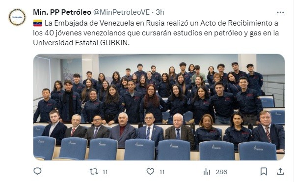 estudiantes de petróleo y gas-embajada de venezuela-Rusia
