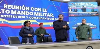 presidente Maduro y alto mando militar FANB