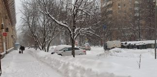 Tormenta de nieve en Rusia