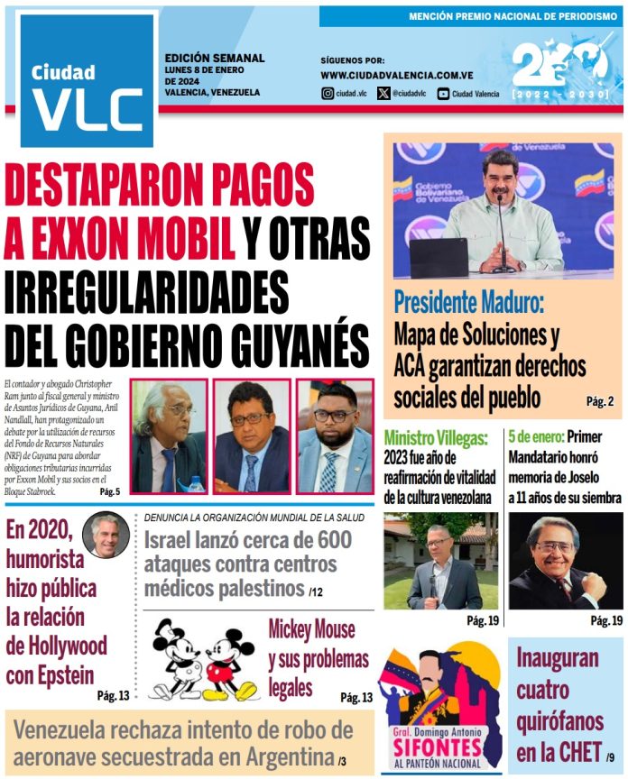 La edición semanal del 8 de enero
