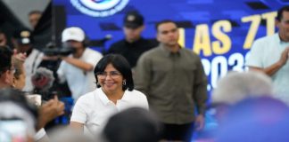Delcy Rodríguez participa en debate de las 7T en La Guaira