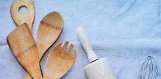 los utensilios de madera