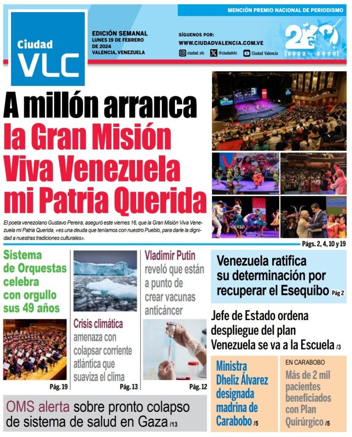 La edición semanal del 19 de febrero