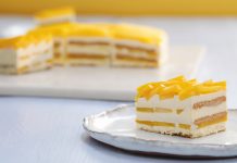 Torta de mango helada