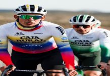 Ciclista criollo Osluis Aular logra buen tiempo en Vuelta a Cataluña