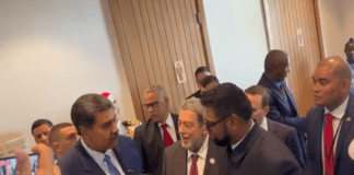 Maduro y su homólogo guyanés Irfaan Alí se encuentran en Kingstow