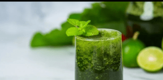 Agua refrescante de apio