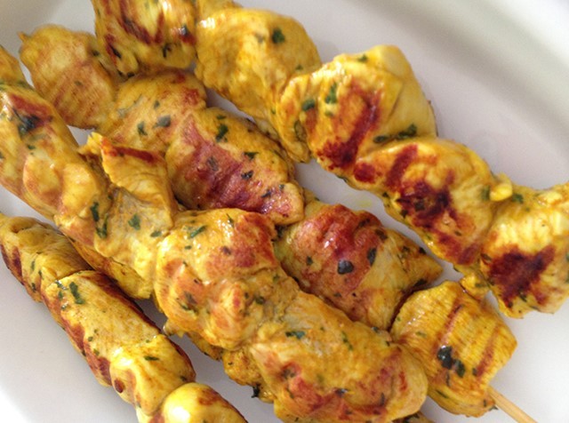 BROCHETAS DE POLLO El Ajo