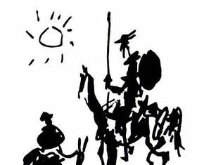 Don_Quixote_(1955)_by_Pablo_Picasso-el español-día del idioma español