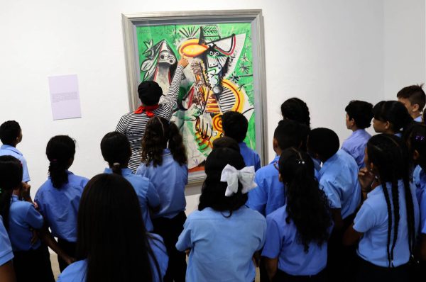 Museo de la Cultura de Valencia-exposición Picasso-colegios carabobeños, estudiantes