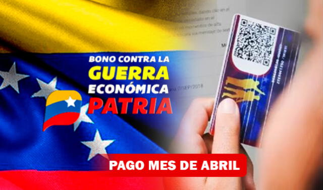 Bono Contra la Guerra Económica de abril Bono Contra la Guerra Económica de abril