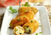 Croquetas de queso y calabacín Croquetas de queso y calabacín