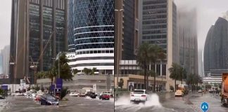 Lluvias en Emiratos Árabes Unidos