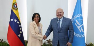 Vicepresidenta Rodríguez se reunió con fiscal de la CPI Karim Khan